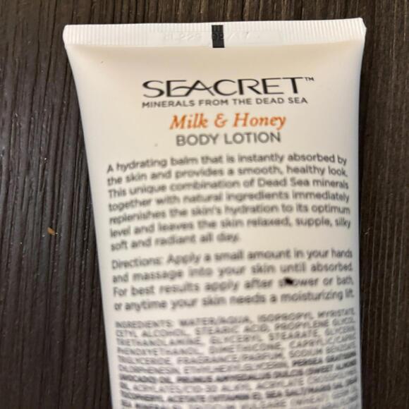 Seacret Dead Sea Minerals Milk & Honey Body Lotion 6.8oz - Picture 4 of 4
